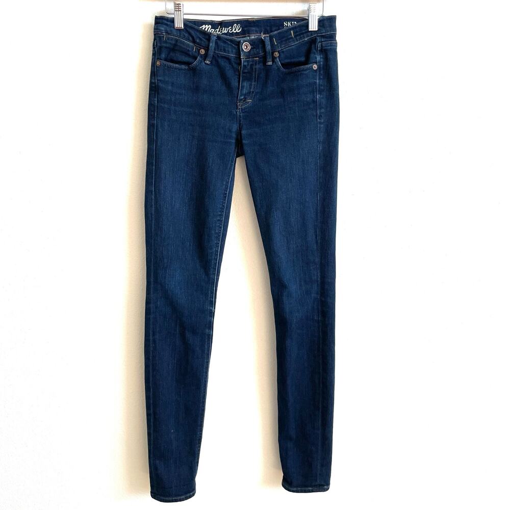 Madewell Blue Denim Mid Rise Skinny Jeans Women's 25 X 32